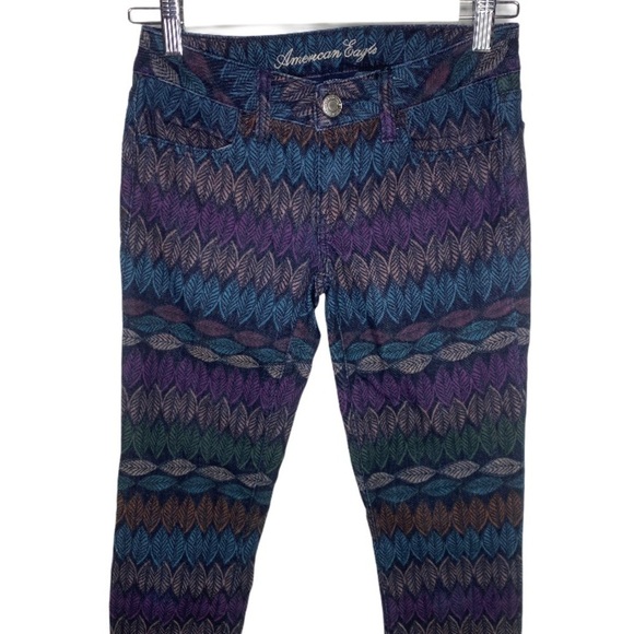 American Eagle Jeggings Feather Leaves - Picture 4 of 6